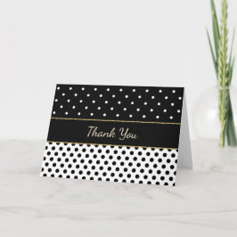 Tarjeta de agradecimiento a Black and White con Re