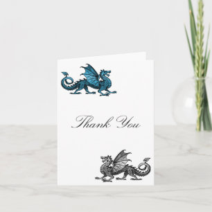 Tarjeta de agradecimiento a Blue Silver Dragon