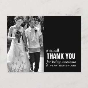 Tarjeta de agradecimiento a Boda barato - ¡Foto di
