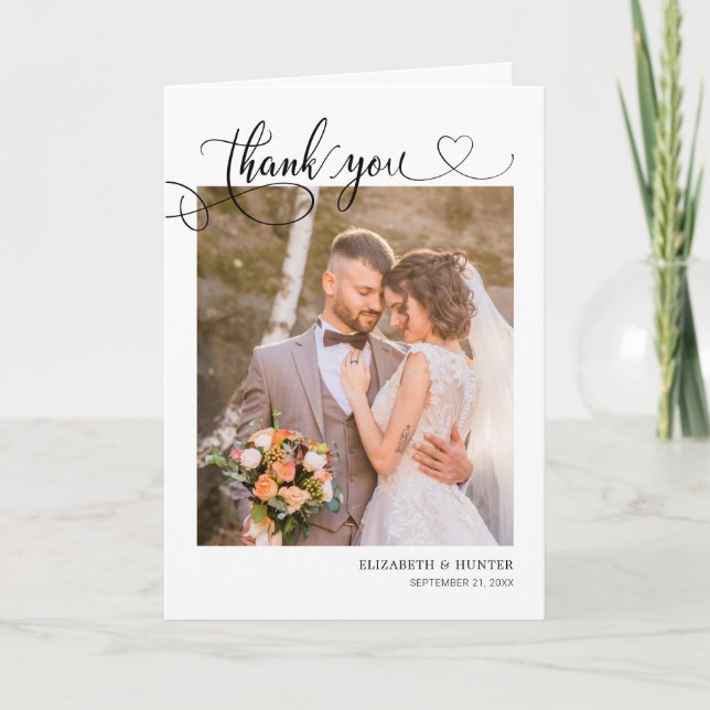 Tarjeta de agradecimiento a Boda de corazón de gui (Anverso)
