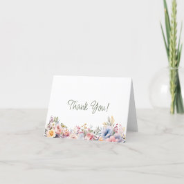 Tarjeta de agradecimiento a Boda de Flor Silvestre