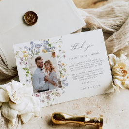 Tarjeta de agradecimiento a Boda de Flores Silvest