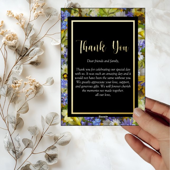 Tarjeta de agradecimiento a Boda de Flores Silvest (Subido por el creador)