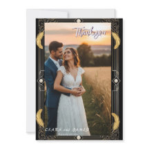 Tarjeta de agradecimiento a Boda de fotografía de 