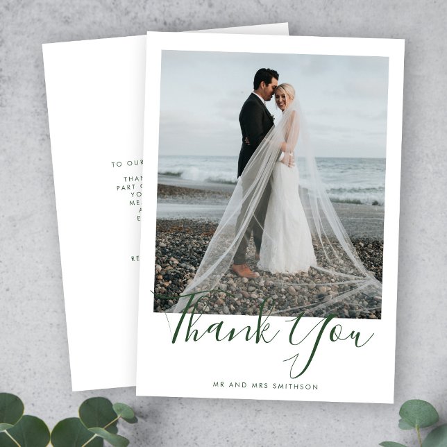 Tarjeta de agradecimiento a Boda de fotografía ele (Subido por el creador)