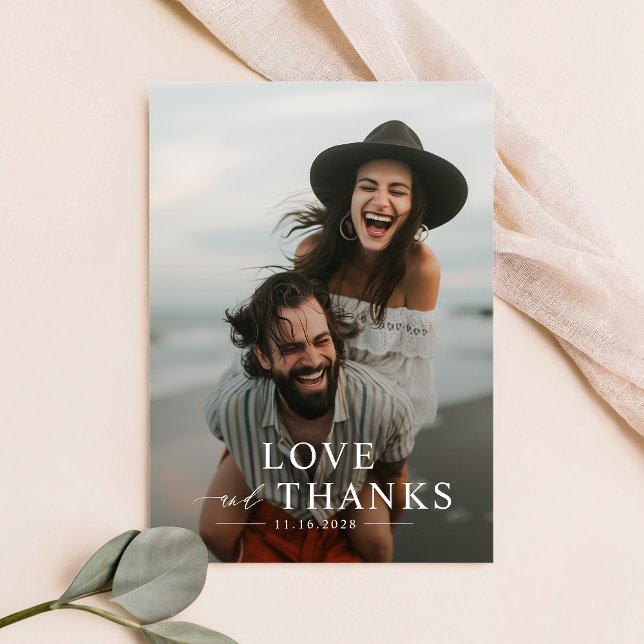 Tarjeta de agradecimiento a Boda de fotos de scrip (Subido por el creador)