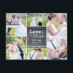 Tarjeta de agradecimiento a Boda de grupo marcado<br><div class="desc">Enviar tu nota de agradecimiento será una brisa con esta moda y elegante postal de agradecimiento. También disponible en otros colores y como tarjetas plegadas. Diseño © berryberrysweet.com Productos similares:</div>