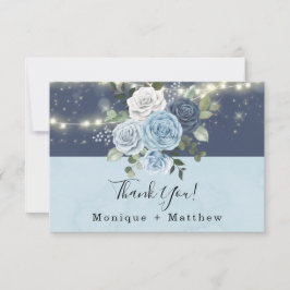 Tarjeta de agradecimiento a Boda de la Marina Azul