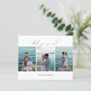 Tarjeta de agradecimiento a Boda de presupuesto bl