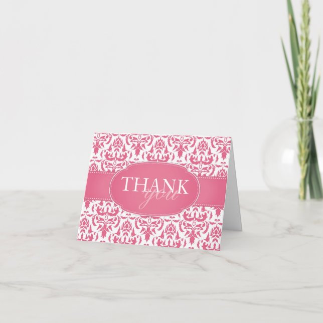 Tarjeta de agradecimiento a Boda en blanco de Dama (Anverso)