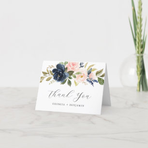 Tarjeta de agradecimiento a Boda floral de la Mari