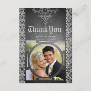 Tarjeta de agradecimiento a Boda medieval celta