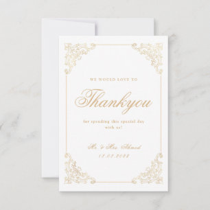 Tarjeta de agradecimiento a Boda musulmán musulmán