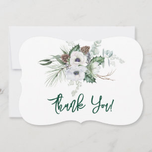 Tarjeta de agradecimiento a Boda pintado a mano de