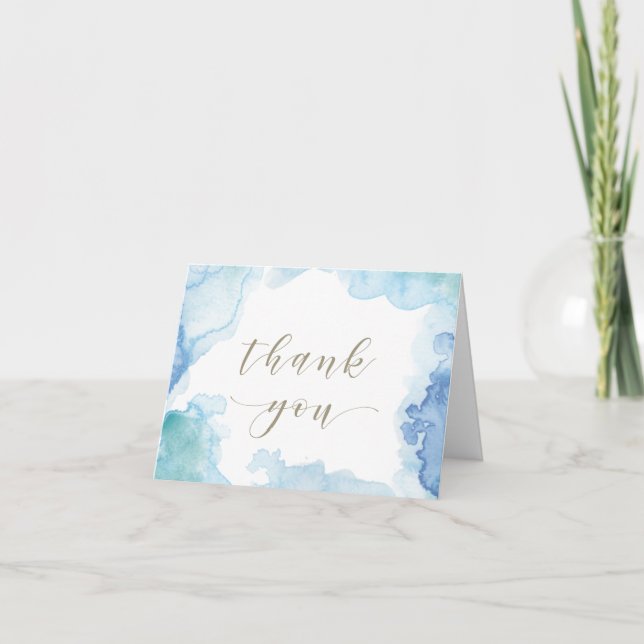 Tarjeta de agradecimiento a Boda plegado de color  (Anverso)