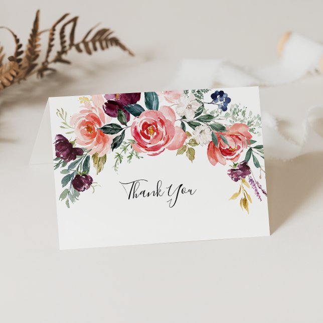 Tarjeta de agradecimiento a Boda plegado tropical  (Subido por el creador)