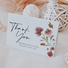 Tarjeta de agradecimiento a Bohemian Wildflower