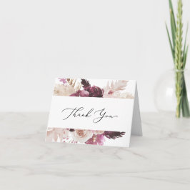 Tarjeta de agradecimiento a Boho Pampas Grass