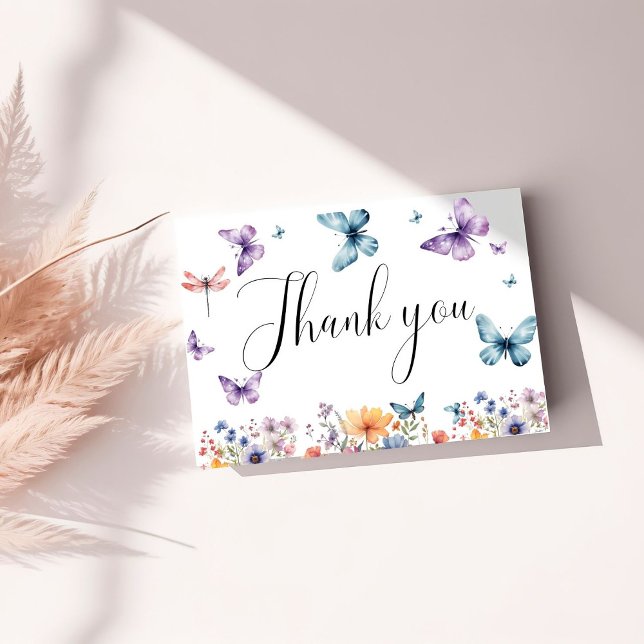 Tarjeta de agradecimiento a Boho Wildflower Bridal (Subido por el creador)