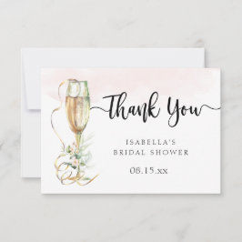 Tarjeta de agradecimiento a Boots & Bubbly Bridal 