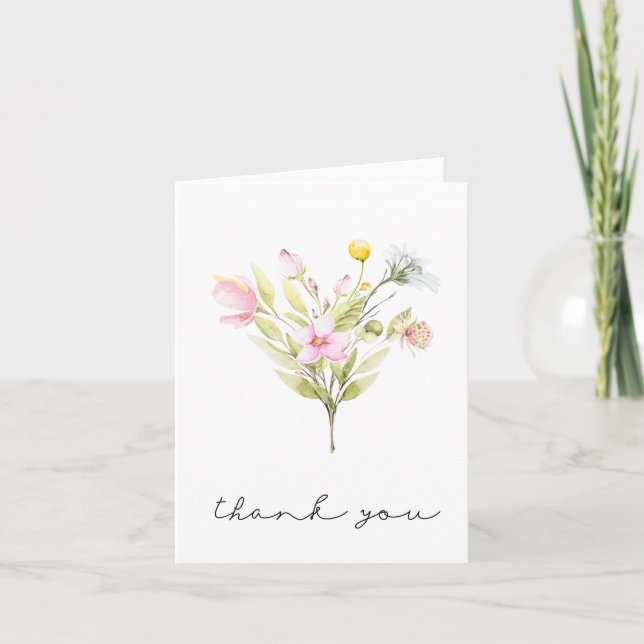 Tarjeta de agradecimiento a Bouquet de Flor Silves (Anverso)