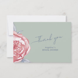 Tarjeta de agradecimiento a Bridal Shower