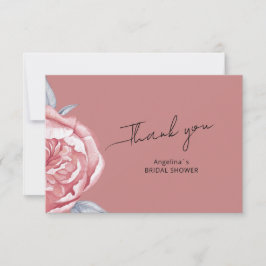 Tarjeta de agradecimiento a Bridal Shower