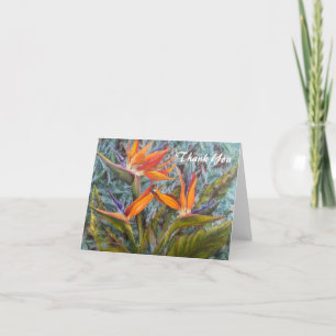 Tarjeta de agradecimiento a "Canto Bird of Paradis