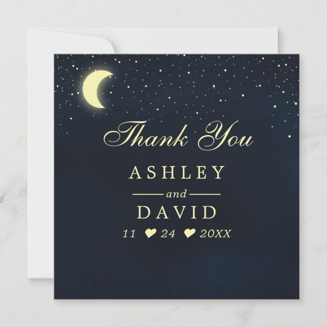 Tarjeta de agradecimiento a Celestial Moon Stars M (Anverso)
