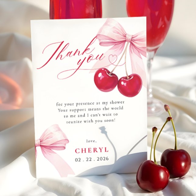 Tarjeta de agradecimiento a Cherry on Top Bridal S (Subido por el creador)