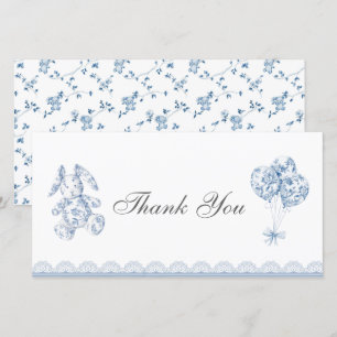 Tarjeta de agradecimiento a Chinoiserie-Baby franc