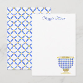 Tarjeta de agradecimiento a Chinoiserie Watercolor