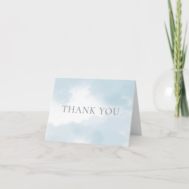 Tarjeta de agradecimiento a Cloud Nueve Bridal Sho (Anverso)