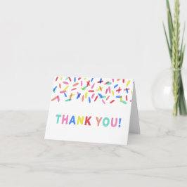 Tarjeta de agradecimiento a Confetti Sprinkle