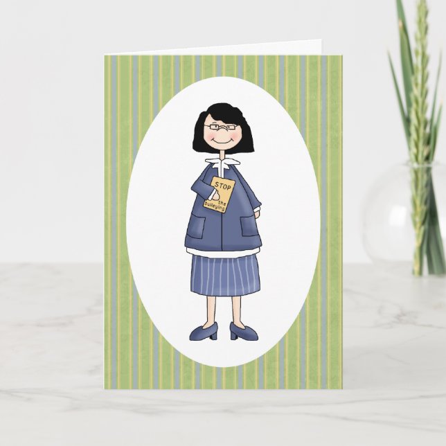 Tarjeta de agradecimiento a consejera de escuela f (Anverso)