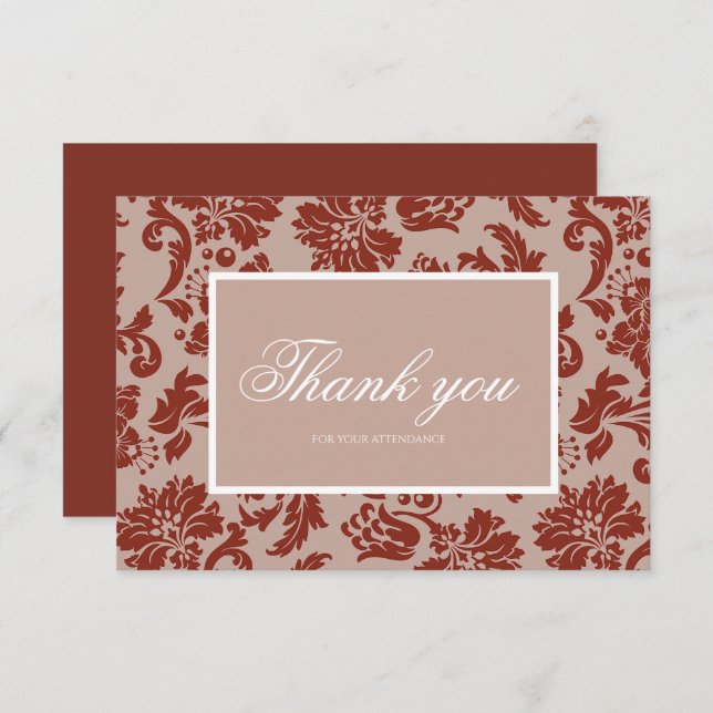 Tarjeta de agradecimiento a Copper Rust (Anverso / Reverso)