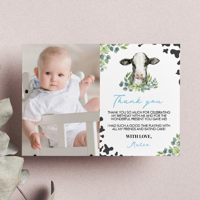 Tarjeta de agradecimiento a Cow Birday (Subido por el creador)