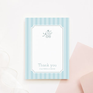 Tarjeta de agradecimiento a Cuppy Preppy Baby Stro
