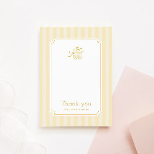 Tarjeta de agradecimiento a Cuppy Preppy Baby Stro