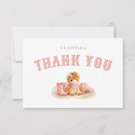 Tarjeta De Agradecimiento A Cute Little Cowgirl Baby Girl Shower Thank You