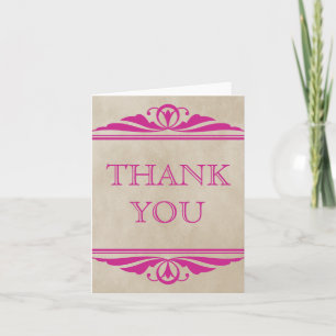 Tarjeta de agradecimiento a Deco Elegante Rosa