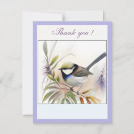 Tarjeta De Agradecimiento A Delicate Bird of Gratitude