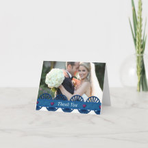 Tarjeta de agradecimiento a Denim Boda