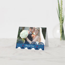 Tarjeta de agradecimiento a Denim Boda
