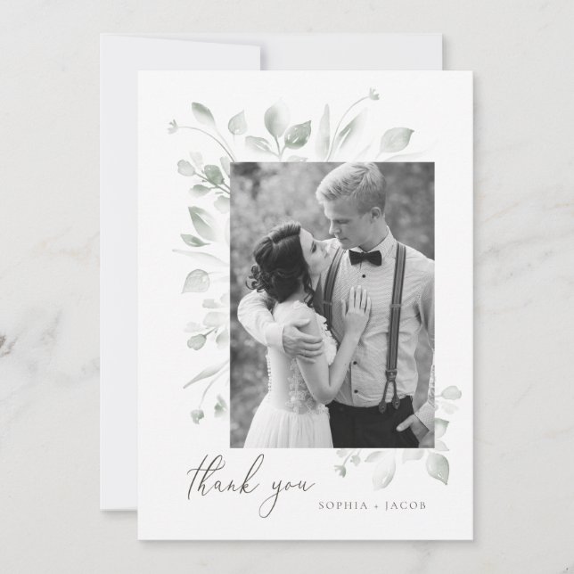 Tarjeta de agradecimiento a Dreamy Foliage (Anverso)