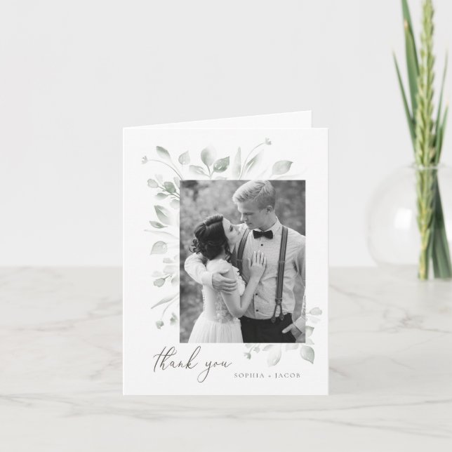 Tarjeta de agradecimiento a Dreamy Foliage (Anverso)