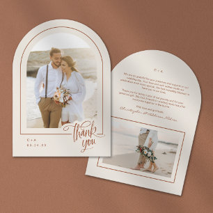 Tarjeta de agradecimiento a Earthy Neutral 2 Photo