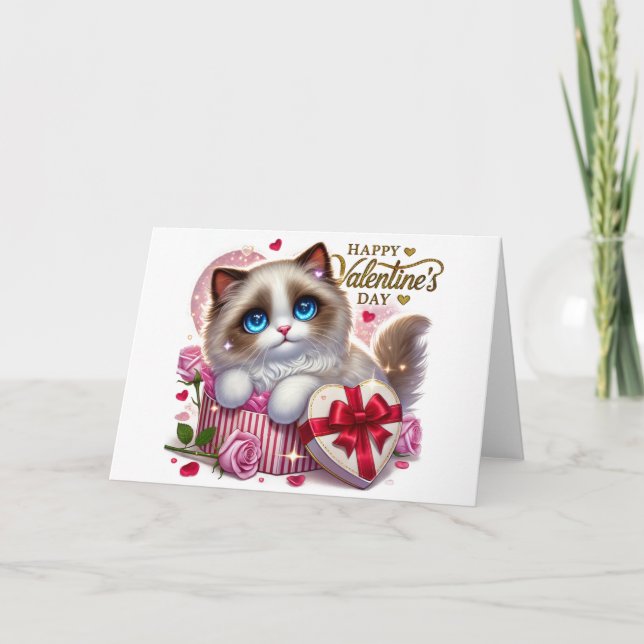 Tarjeta de agradecimiento a El día de San Valentín (Anverso)