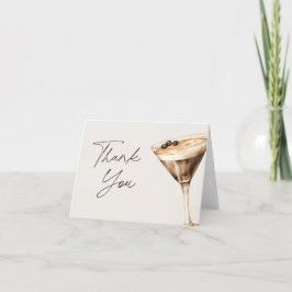 Tarjeta de agradecimiento a Espresso Martini Brida