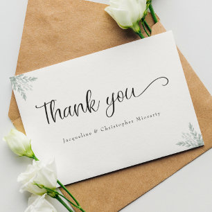 Tarjeta de agradecimiento a Eucalyptus Floral